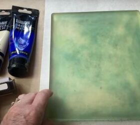 the surprisingly easy way to make your own botanical prints, Gel press printing plate and paint