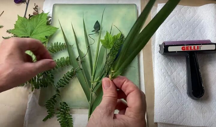 the surprisingly easy way to make your own botanical prints, Variety of greenery to be used to make botanical prints