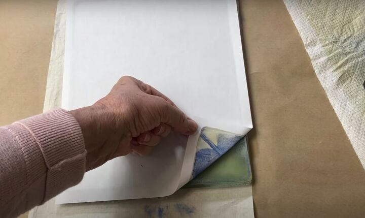 the surprisingly easy way to make your own botanical prints, Checking to see if the printing technique has worked correctly