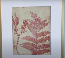 the surprisingly easy way to make your own botanical prints, Botanical print in a frame