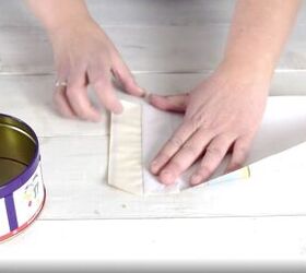 a step by step guide to decorating with upcycled cookie tins, Cookie tin craft ideas