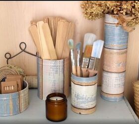 a step by step guide to decorating with upcycled cookie tins, Upcycle cookie tins