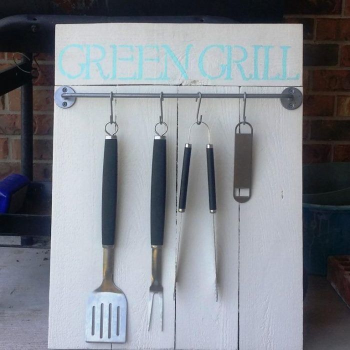 diy customized grill tool holder