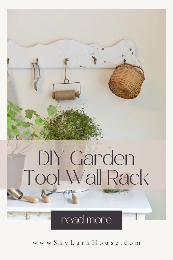 diy garden tool wall rack