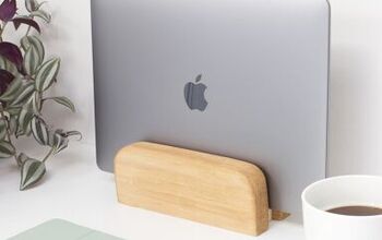 DIY Vertical Laptop Stand With Wood Scraps