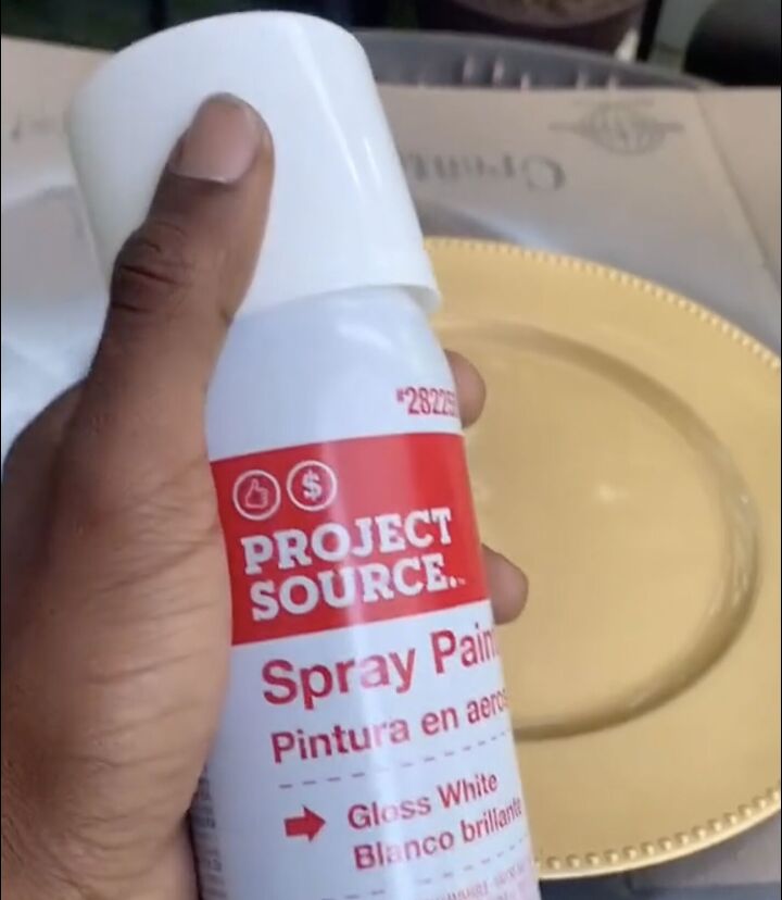 diy furniture using dollar tree dishes