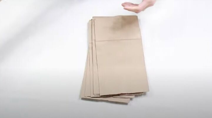 how to make this beautiful rustic paper bag snowflake craft, Brown paper bags