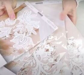 diy lampshade makeover how to create a glamorous lampshade, Lace appliques in packets