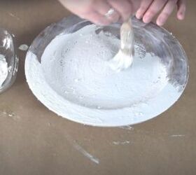 diy decorative plate how to make a high end stone tray, Painting the DIY decorative plate