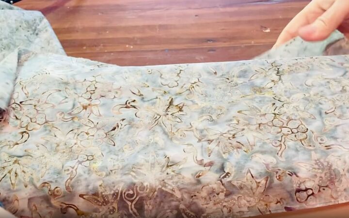 how to cover dresser with fabric