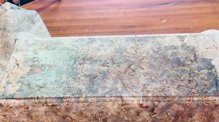 how to cover dresser with fabric
