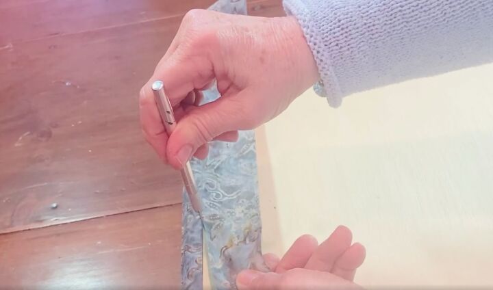 how to cover dresser with fabric