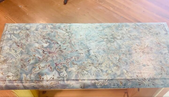 how to cover dresser with fabric