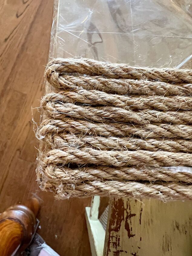 cesta de cuerda de yute diy, cuatro