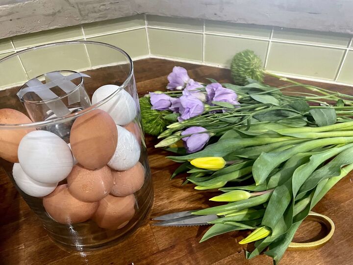 fresh flowers and easter eggs arrangement a life unfolding