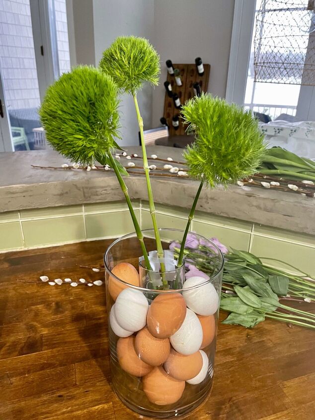 fresh flowers and easter eggs arrangement a life unfolding, Easy Spring Floral Arrangement