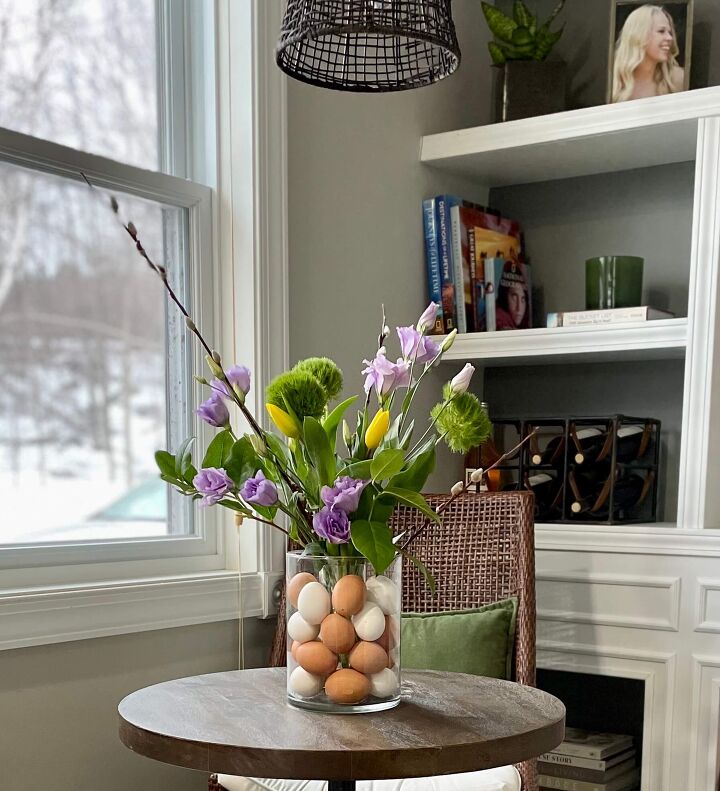 fresh flowers and easter eggs arrangement a life unfolding, Easter eggs and Fresh Flowers