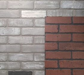 how to make faux brick panels look custom, Before and After Faux Brick Panels