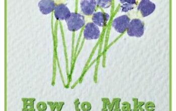 How to Make Pretty Hammered Flower Prints