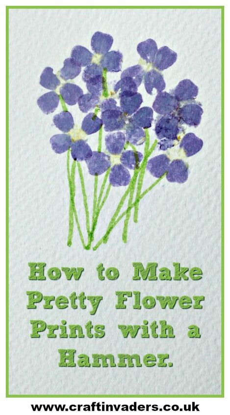 como fazer lindos padres de flores marteladas