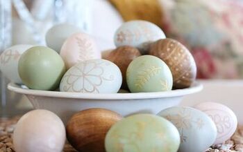 Huevos de madera artesanales DIY | Huevos de madera teñidos, pintados y tallados