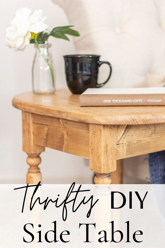 how to build a beautiful thrifty diy side table