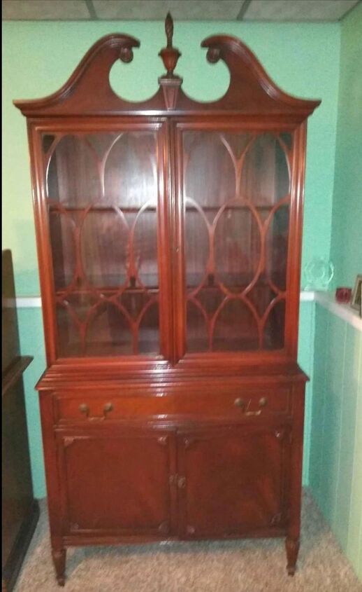 before after china cabinet