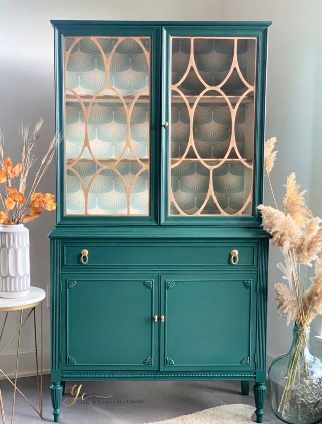 before after china cabinet