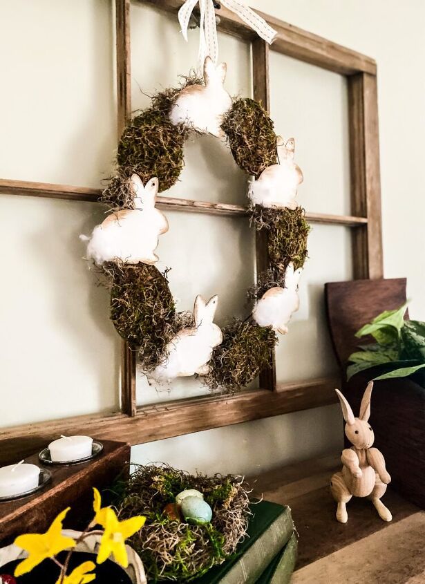 9 cute ways to decorate your front porch for easter, 9 Easter wreath