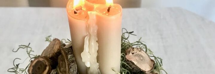 como transformar velas cnicas em velas decorativas de 3 pavios