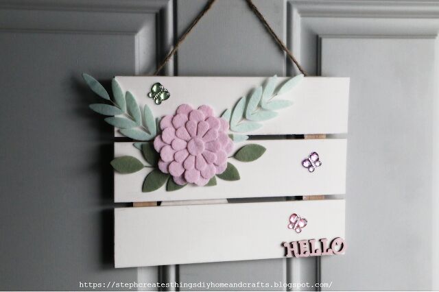 easy spring wood sign