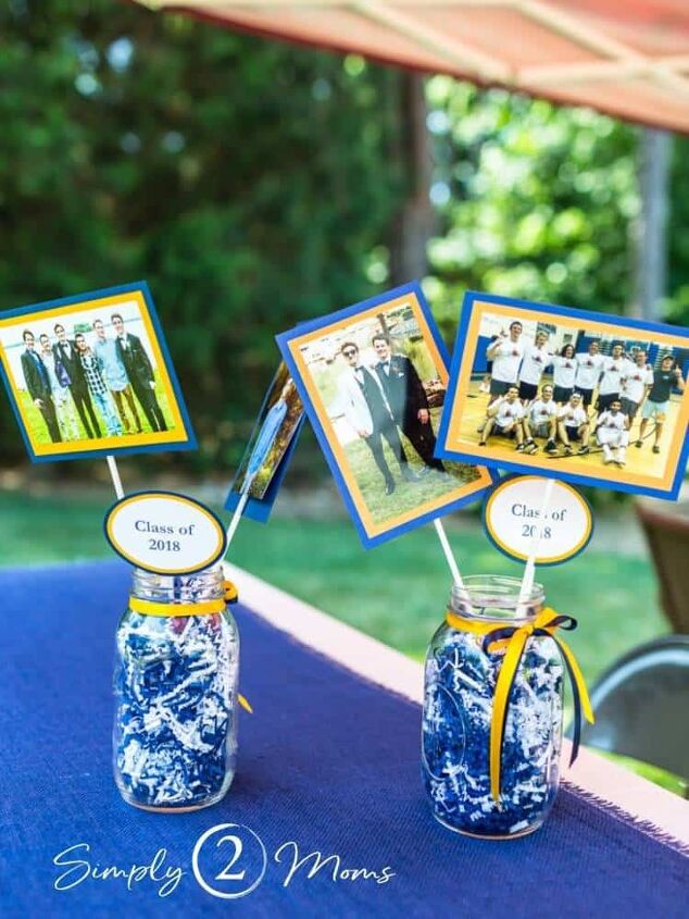 how to make a pretty graduation party centerpiece