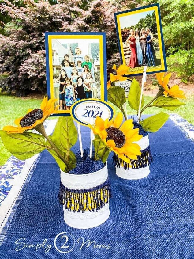 how to make a pretty graduation party centerpiece