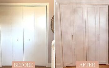 DIY Bi-Fold Closet Door Makeover - Budget Friendly