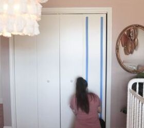 DIY Cheap Bi-Fold Closet Door Makeover - Easy Transformation with Molding