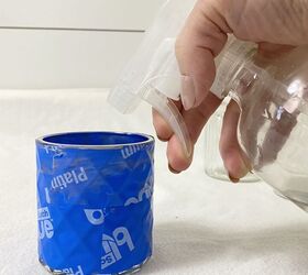 Spray vinegar into a glass cup for this whimsical idea you might have forgotten about