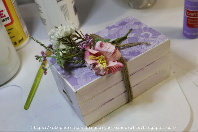 diy decorative spring wooden stacked books