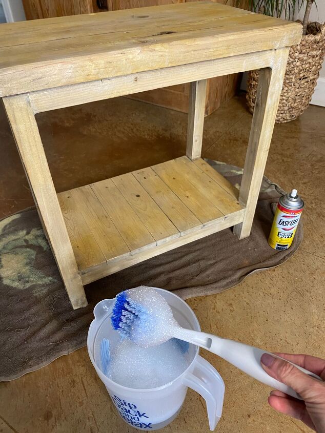 stripping furniture with oven cleaner