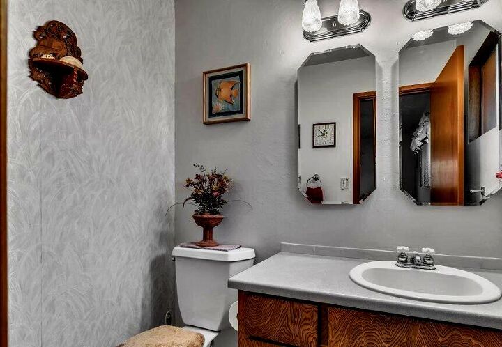 how i painted wallpaper to create an accent wall