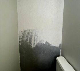 how i painted wallpaper to create an accent wall