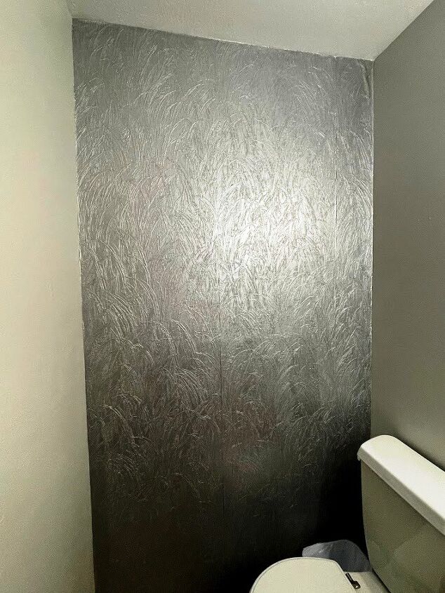 how i painted wallpaper to create an accent wall