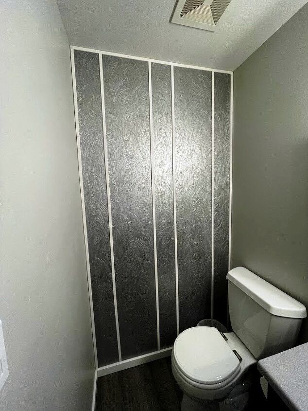 how i painted wallpaper to create an accent wall