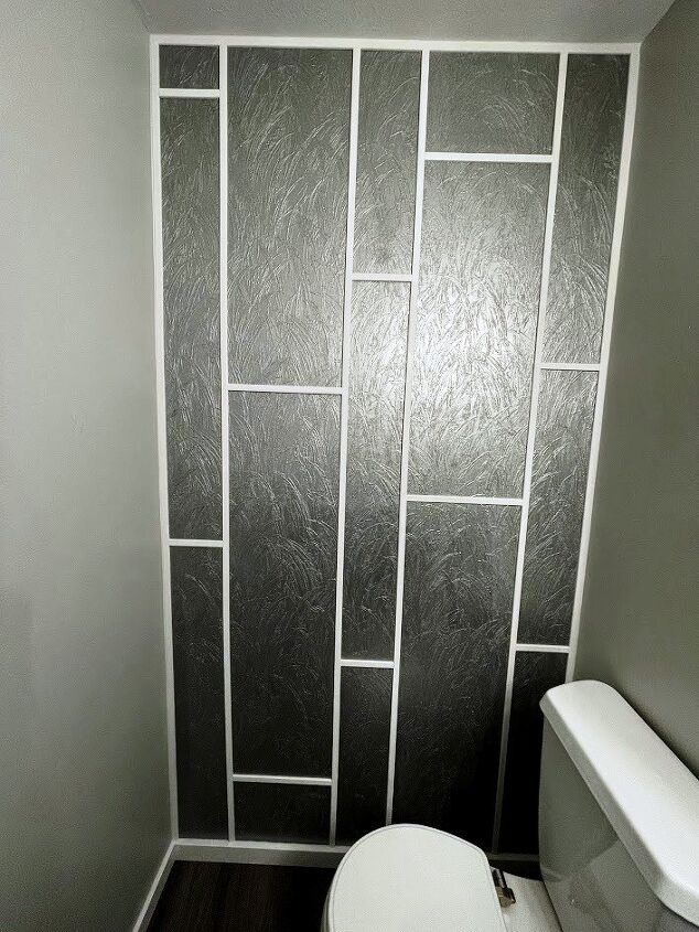 how i painted wallpaper to create an accent wall