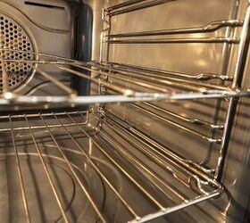 clean inside of oven and oven racks / Photo via Living a Real Life