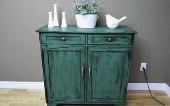 Spring Makeover on a Thrifted Cabinet