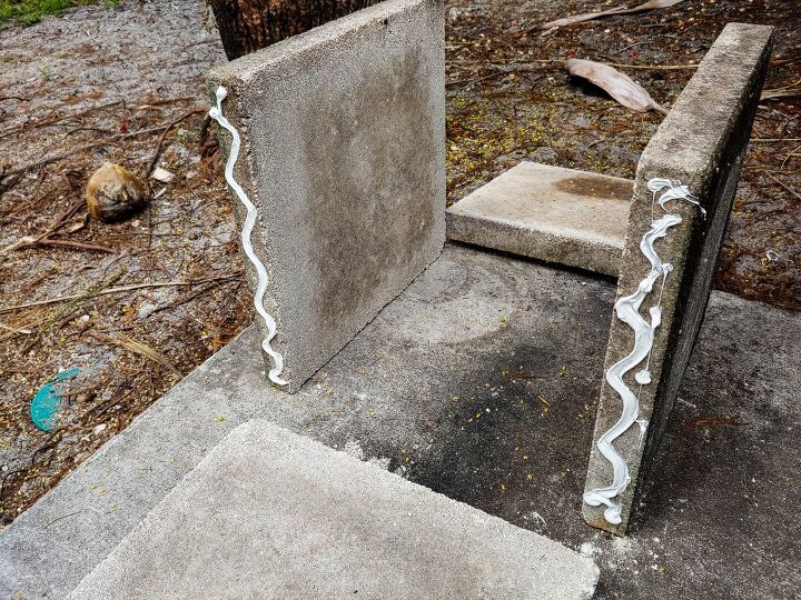 create a concrete paver planter