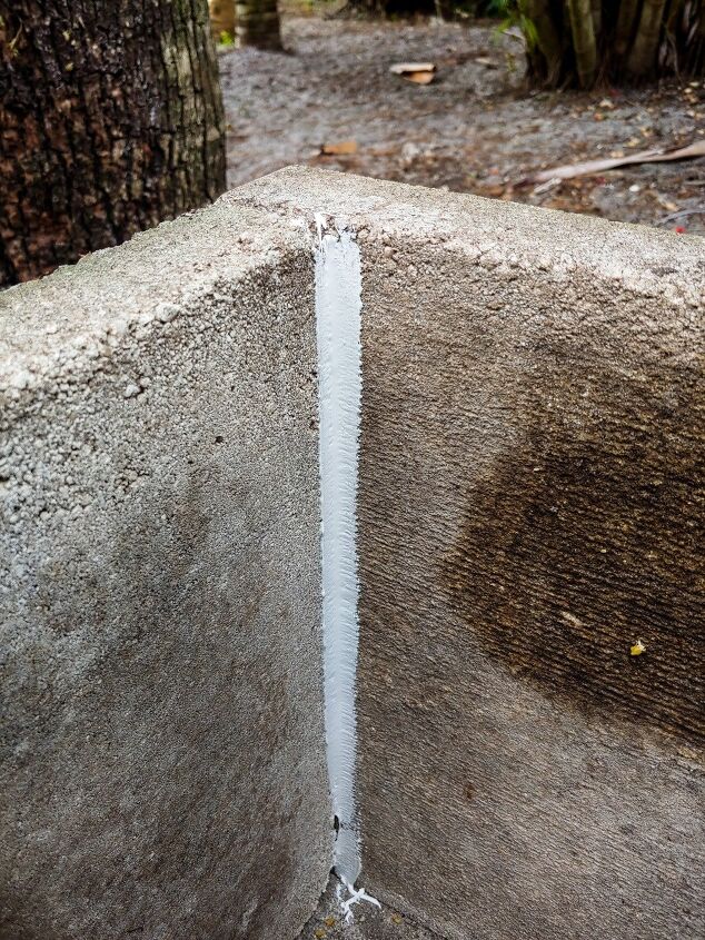 create a concrete paver planter