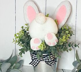 Easter Clearance Bunny Butt With Ears for Wreath and Easter
