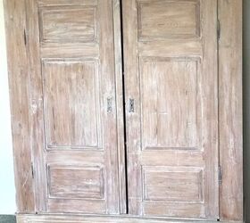 Her first attempt at this armoire makeover was disastrous (eek!), but the final results are gorgeous!