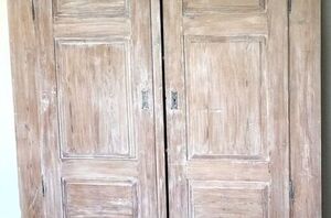 Her first attempt at this armoire makeover was disastrous (eek!), but the final results are gorgeous!
